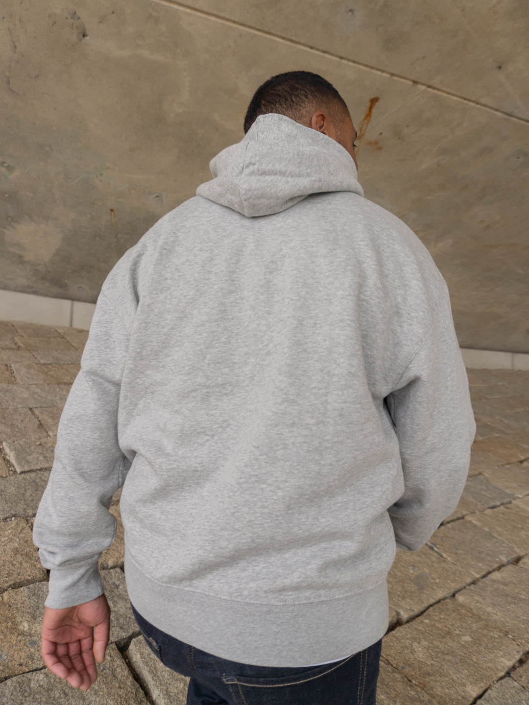 KRWZ Initial Hoodie - Relaxed Fit - Grey