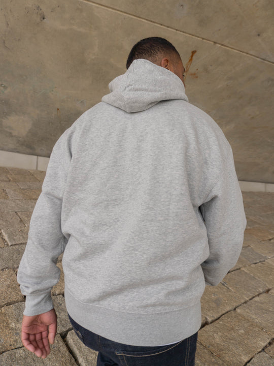 KRWZ Initial Hoodie - Relaxed Fit - Grey