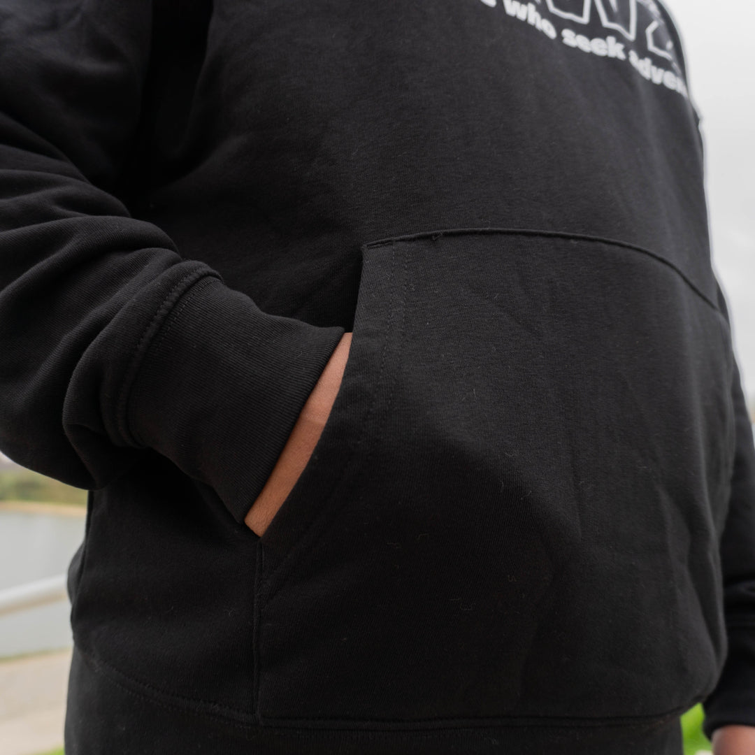 KRWZ Initial Hoodie - Relaxed Fit - Black