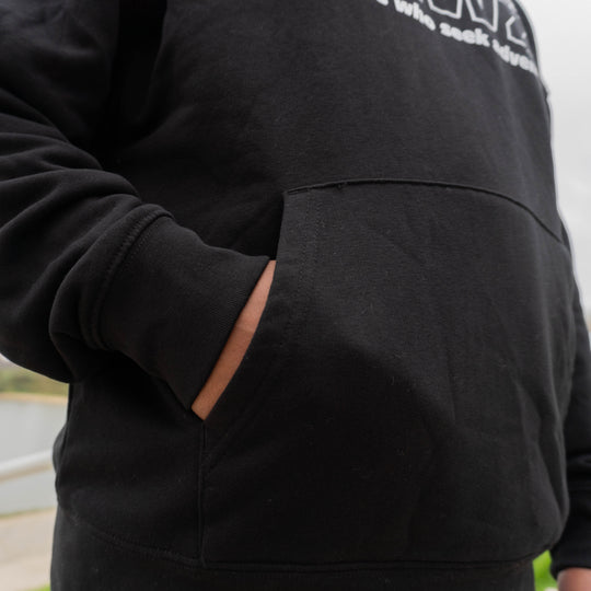 KRWZ Initial Hoodie - Relaxed Fit - Black