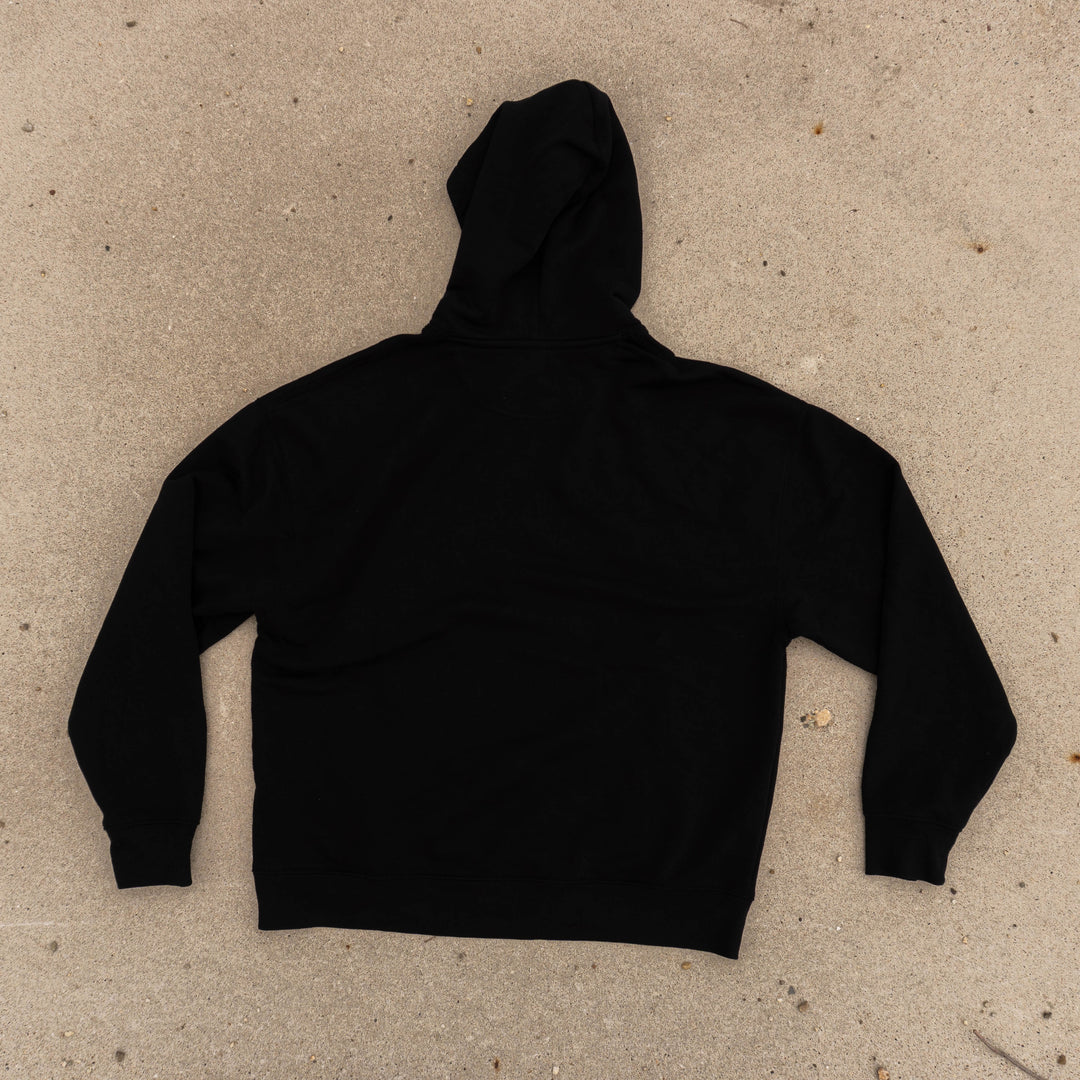 KRWZ Initial Hoodie - Relaxed Fit - Black