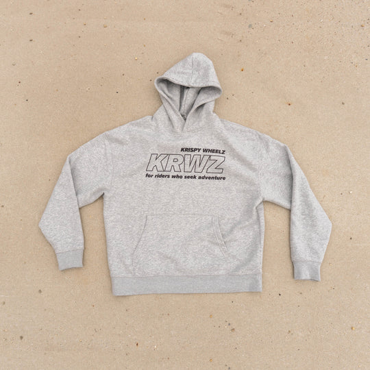 KRWZ Initial Hoodie - Relaxed Fit - Grey